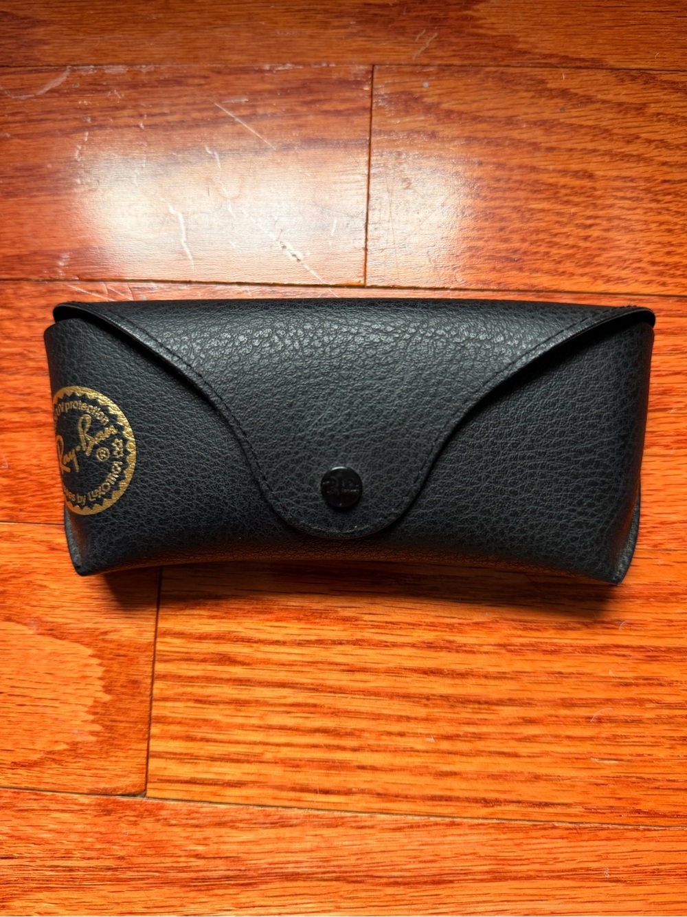 Ray-Ban Black Sunglasses Case with Gold Logo